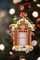 Christmas Ornament - Glossy Gingerbread Gingerbread House Frame. Wizardi Festive Decoration F07-N2-8-SEE200C